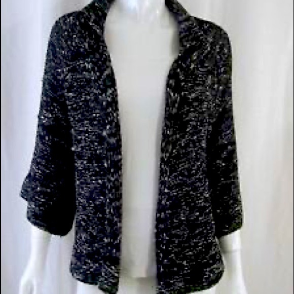 COPY - BCBG Black Marbled Cardigan - Picture 1 of 2